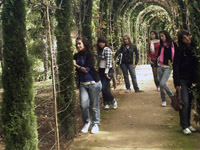 Un grupo de alumnas en el Carmen de los Mártires