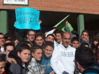 Arredondo es recibido en su centro entre ovaciones y aplausos