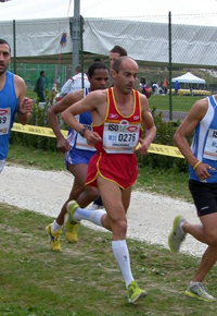 José Ramón, en plena carrera del último Campeonato Mundial 