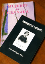 Portadas de Mujeres de Granada con más de 300 biografías de granadinas y el último dedicado a Enriqueta Lozano