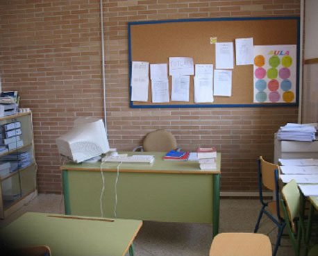 Interior del aula de convivencia