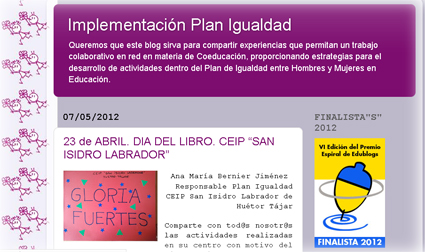 Portada del blog Implementación Plan de Igualdad