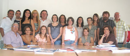 Jaime, junto al resto de integrantes del claustro del CEIP Cardenal Cisneros (curso 11/12)