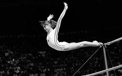 Nadia Comaneci en Montreal'86