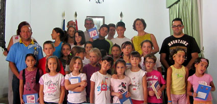 Foto del grupo de alumnos/as y participantes en este singular inicio de curso escolar 