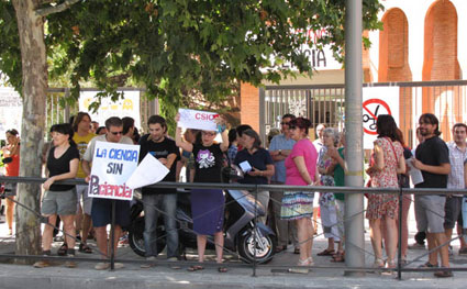 En una de las actividades reivindicativas realizadas en la calle 