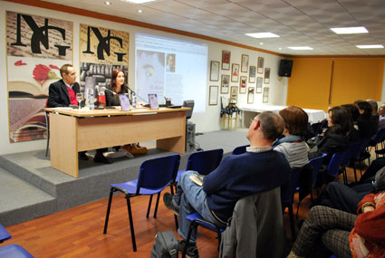 En un momento de la presentación del libro 