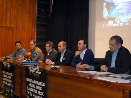 Momento de la rueda de prensa con la participación de los representantes de las principales organizaciones agrarias 