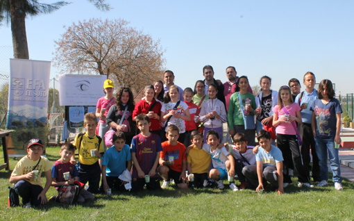 Uno de los grupos participante en la celebración del Día d ela Tierra, 2013