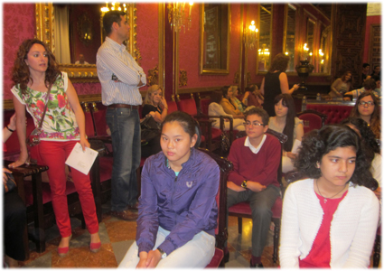 En el salón de plenos del ayuntamiento de Granada 