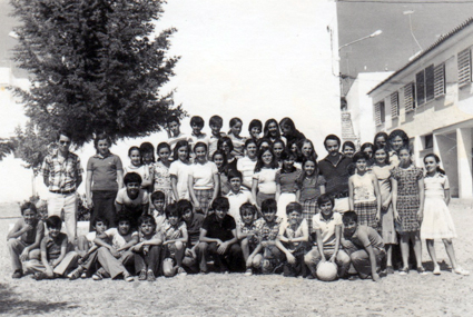 Con mi grupo de 6º en San Pedro de Alcantara (Malaga) año 1975