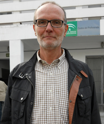 El presidente de los inspectores en el Centro del Profesorado de Granada, esta pasada semana