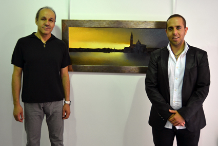 Carles Bellosta y Alberto López, director de Milenium Gallery