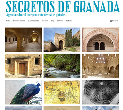 Portada web Secretos de Granada