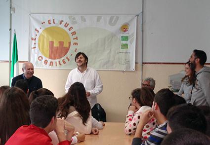 Visita Antonio Carvajal al IES El Fuerte Caniles 4