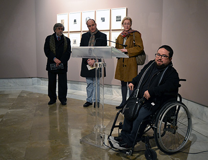 Intervención de Emilio Luis Fernández, director del  Taller de Grabado La Granja/ A.A.