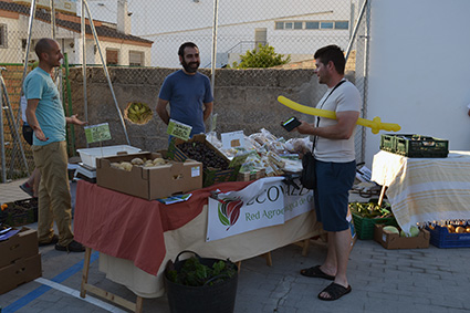 Puestos de productos agrícolas ecológicos/A.A.