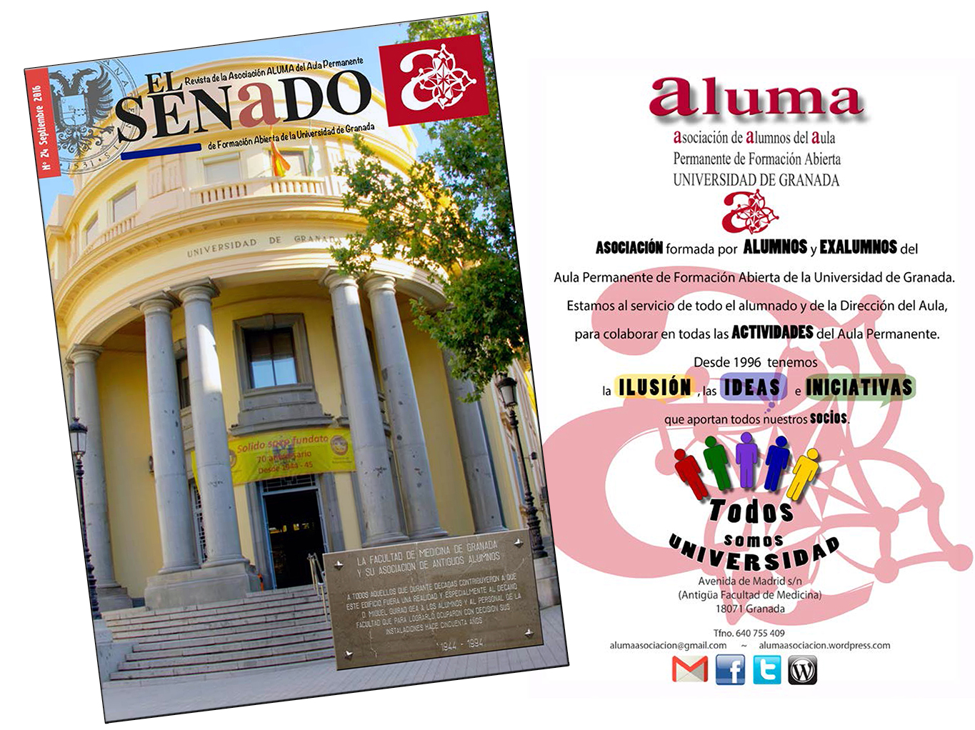 ALUMA presenta en La Madraza el número 24 de su revista anual ‘El Senado’