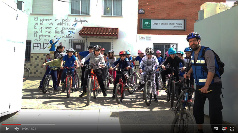 El CEIP La Purísima de Jun se suma al reto de 30 días en bici