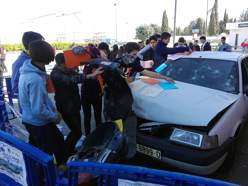 Más de 150 estudiantes del IES Montevives Las Gabias participan en la XIV Campaña de Educación Vial organizada por el Ayuntamiento