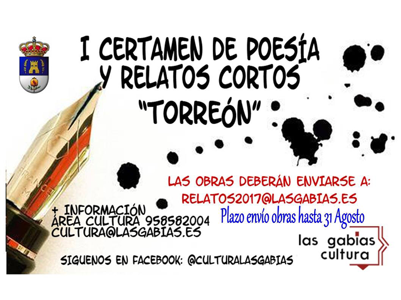 Las Gabias convoca su I Certamen Literario ‘Torreón’, de poesía  y relato corto