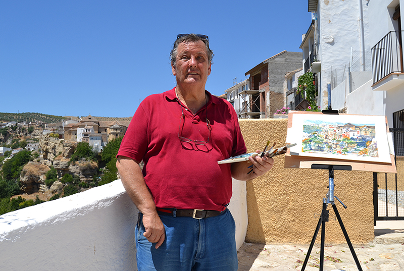 JM Torres y sus acuarelas para recordar, recrear y amar a Alhama