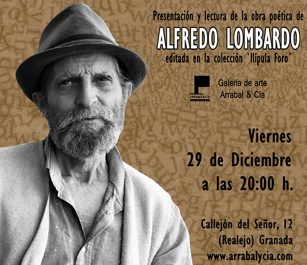 Lectura poética de Alfredo Lombardo en la Galería de Arte Arrabal & Cía