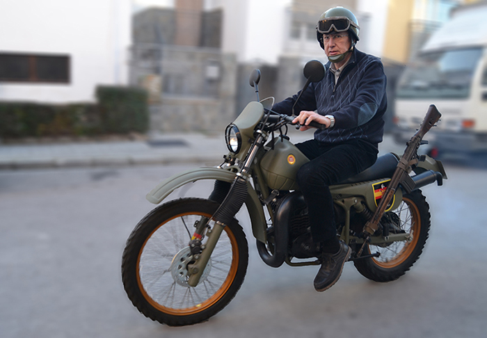 Vehículos singulares, 144: Alfonso Leirana y su Montesa H7 360 militar