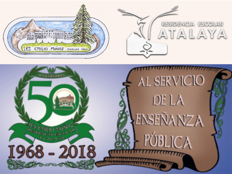 Programa de actos para conmemorar el 50º aniversario del IES Emilio Muñoz y la Residencia Escolar Atalaya de Cogollos Vega