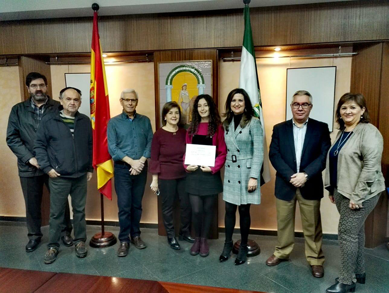 Sofía Salcedo, alumna del IES Nuestra Señora de la Cabeza de Andújar, premio al mejor expendiente académico en ESO