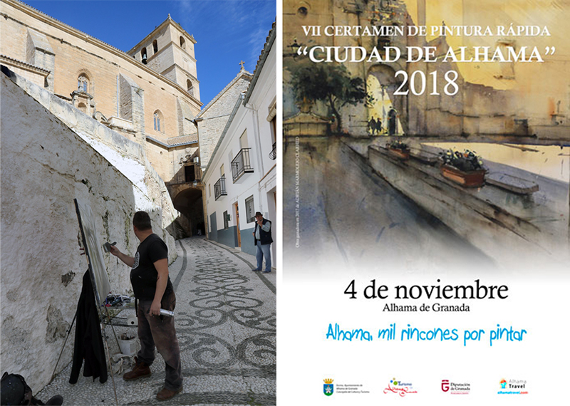 El VII Certamen de Pintura Rápida ‘Ciudad de Alhama’ ya tiene ganadores