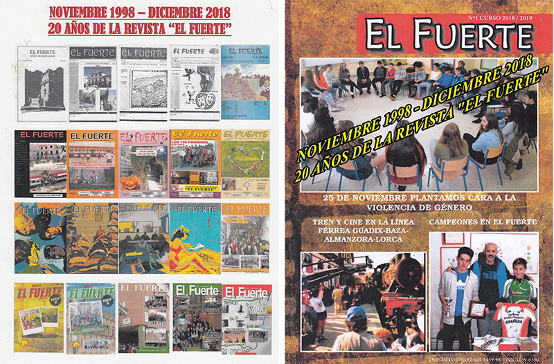 Igualdad, deporte, cine y tren en el 20º aniversario de la revista escolar ‘El Fuerte’ de Caniles