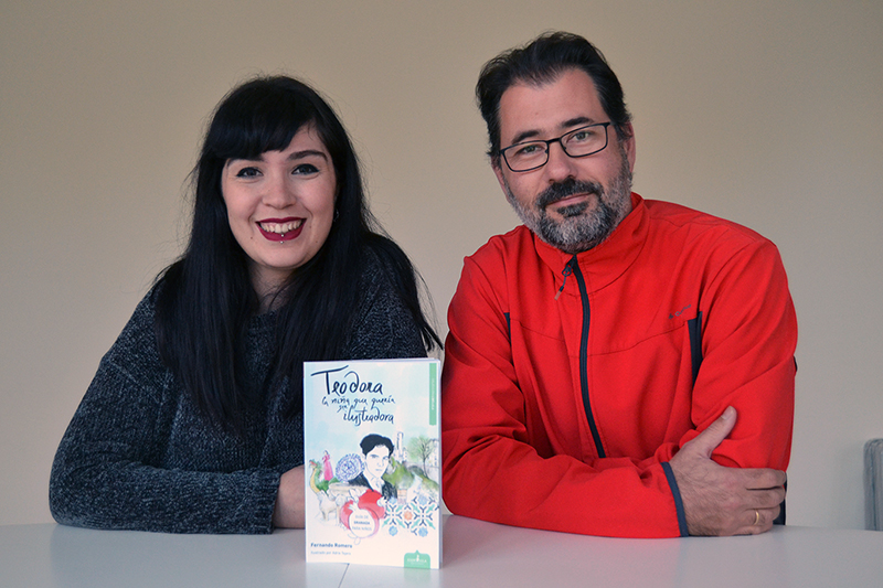 Fernando Romero y Adrie Tejero presentan en el Cuarto Real el libro ‘Teodora, la niña que quería ser ilustradora. Guía de Granada para niños’