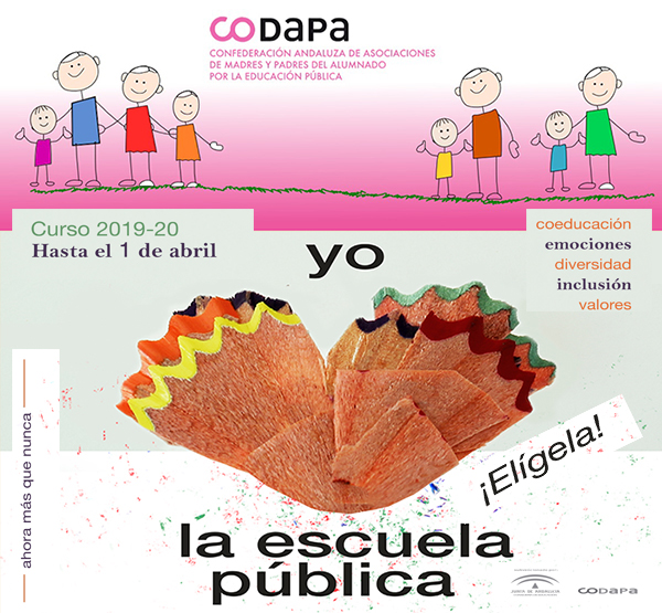 Campaña de la CODAPA a favor de la enseñanza pública