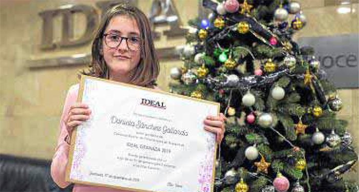 Daniela Sánchez gana el concurso de tarjetas navideñas de IDEAL