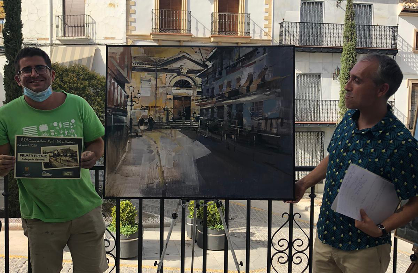 Adrián Marmolejo gana el III Concurso de Pintura Rápida ‘Villa de Montefrío’