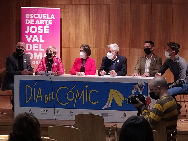 La celebración del Día del Cómic comienza con una exposición de Ana Penyas en la Escuela de Arte José Val del Omar