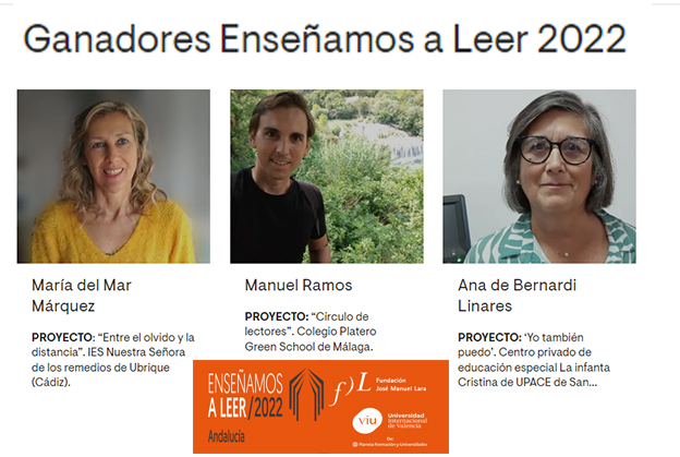 La Universidad Internacional de Valencia–VIU y la Fundación José Manuel Lara conceden los premios de la IV edición del certamen ‘Enseñamos a leer’