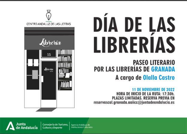 Paseos literarios en las ocho provincias para celebrar el Día de las Librerías en Andalucía