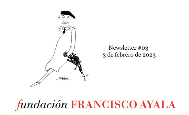 Los boletines de la Fundación Francisco Ayala: Historia de una corbata, Maison Ayala y conferencia de Eduardo Becerra