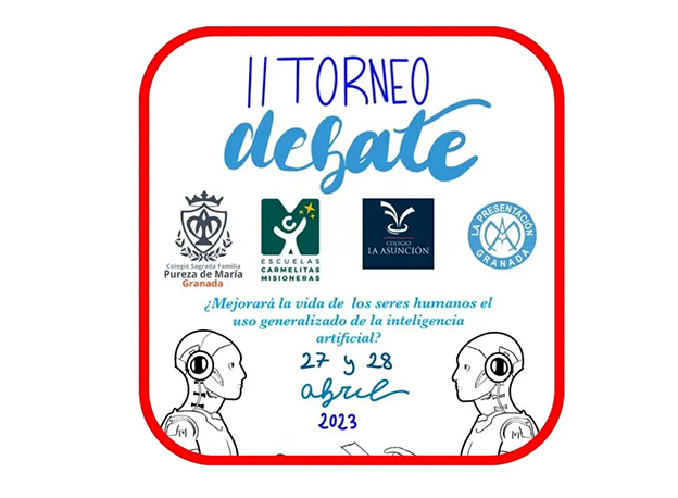 Cuatro centros participan en el II Torneo intercolegial en el que el alumnado debatirá sobre la inteligencia artificial