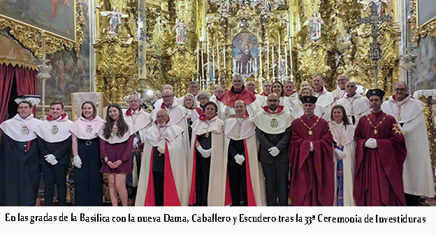 Nueva Dama, Caballero y Escudero de la Orden-Asociación Santo Sepulcro de la Basílica de San Juan de Dios