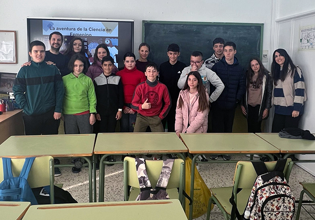 Elena González Rey celebra el Día internacional de la mujer y la niña en la ciencia con los escolares de Olivares