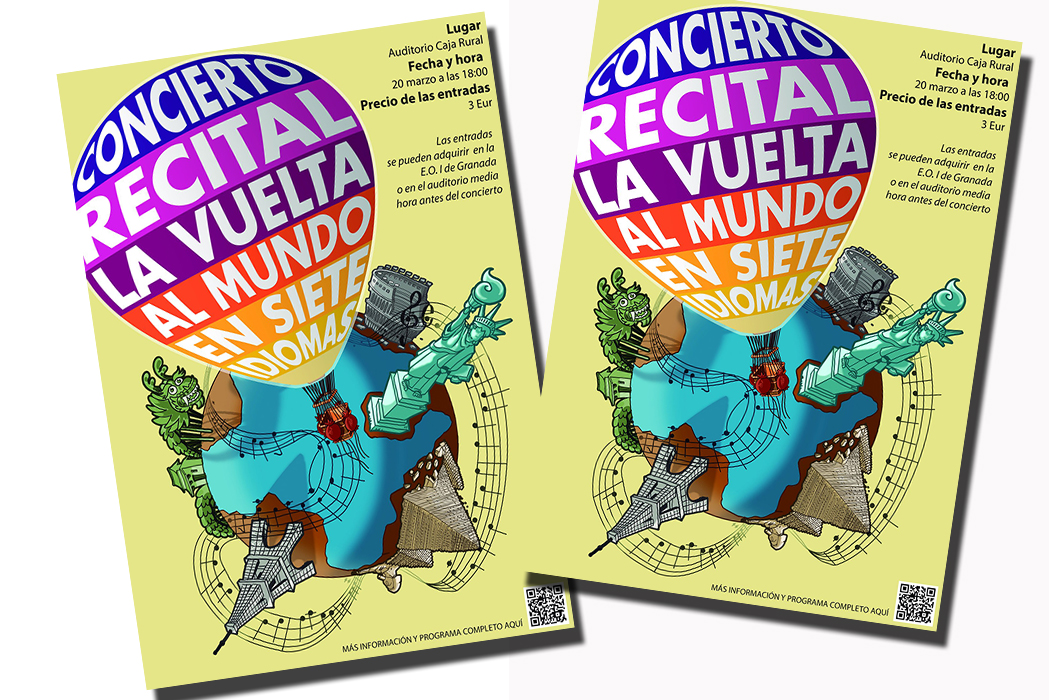 ‘La vuelta al mundo en siete idiomas’, un concierto-recital poético organizado por la EOI de Granada