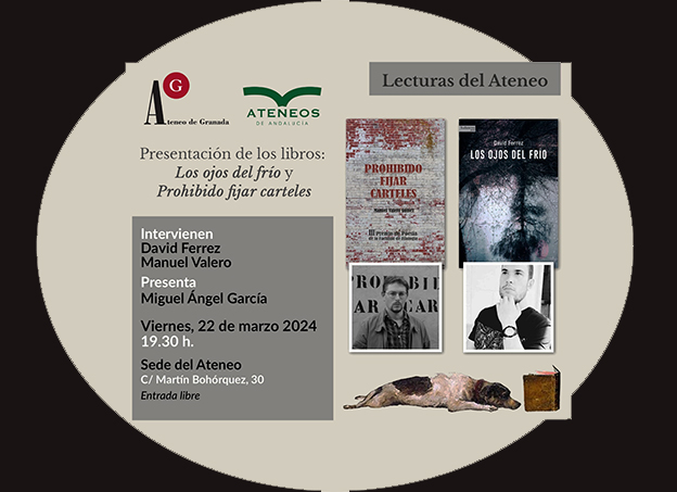 David Ferrez y Manuel Valero presentan sus últimos poemarios en el ciclo ‘Lecturas del Ateneo’