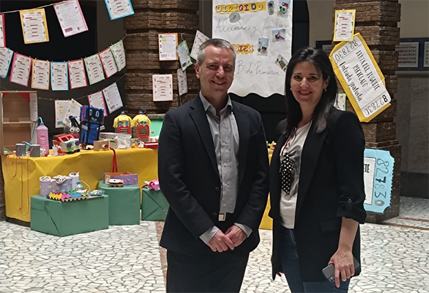 Visita del presidente y secretario del Consejo Escolar de Andalucía al Colegio La Presentación FESD de Granada