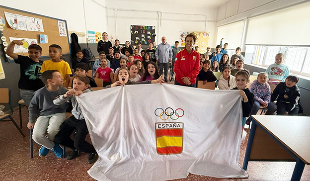 Visita olímpica al CPR Zalabí: Una jornada inspiradora con Rocío Delgado, ‘Chio’