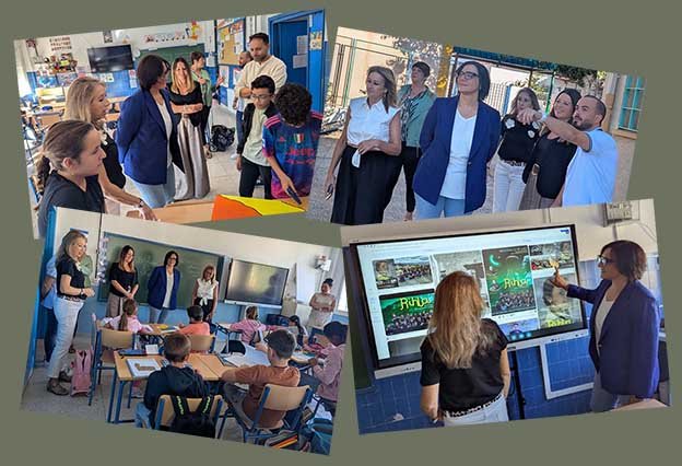 La delegada de Desarrollo Educativo destaca los servicios complementarios del CEIP Santos Médicos Cosme y Damián de Cortes de Baza