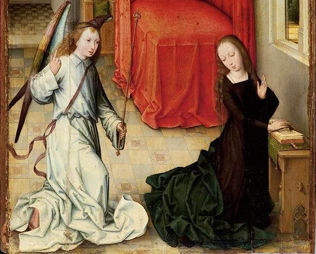 La Anunciación del Maestro de la Leyenda de Santa Magdalena, en la Capilla Real