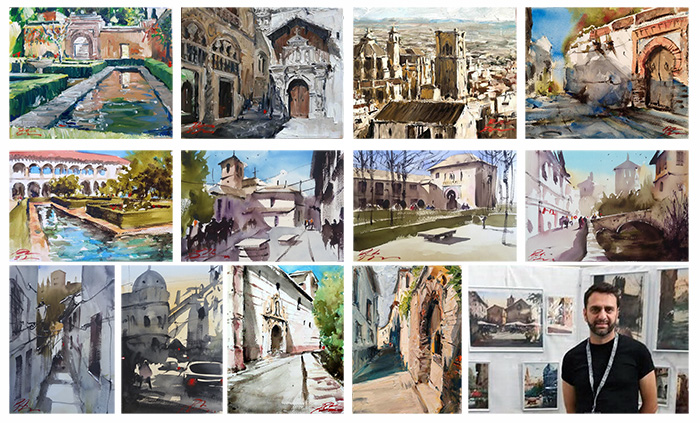 Los ‘Caminos impresionistas’ de Pablo Romero conducen a la Casa de la Cultura de Maracena